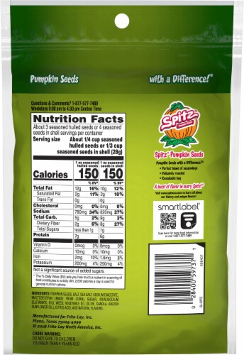 Spitz® Dill Pickle Flavored Pumpkin Seeds Perspective: back