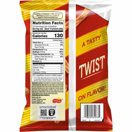 Rold Gold® Recipe No 4 Zesty Buffalo Flavored Pretzel Twists Perspective: back
