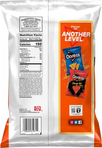 Doritos® Taco Flavor Tortilla Chips Perspective: back