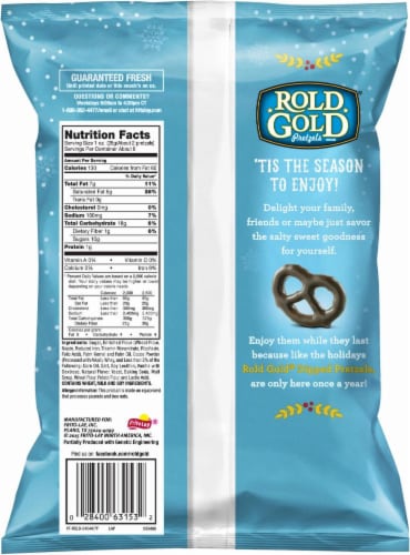 Rold Gold Dark Dipped Bavarian Twists Pretzels Perspective: back