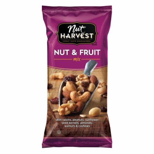 Nut Harvest Nut and Fruit Mix / Nut and Chocolate Mix Variety Pack Perspective: back