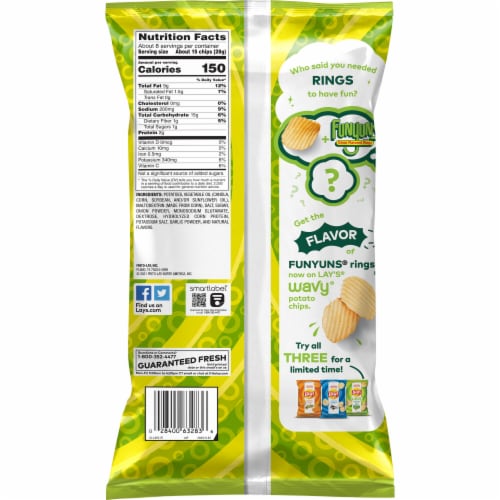 Lay’s® Wavy® Funyuns® Onion Flavored Rings Potato Chips