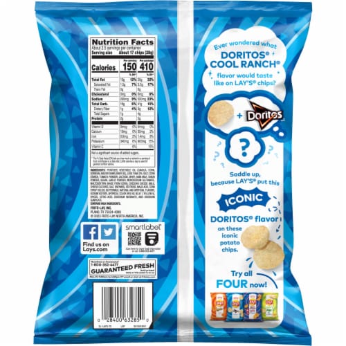 Lay's® Doritos® Cool Ranch Flavored Potato Chips Perspective: back