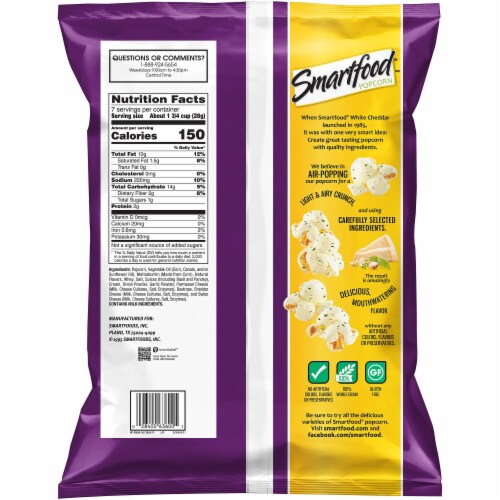 smartfood garlic parmesan popcorn