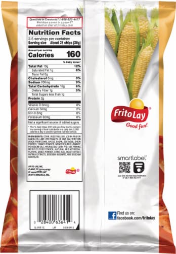 Fritos® Bar-B-Q Corn Chips Perspective: back