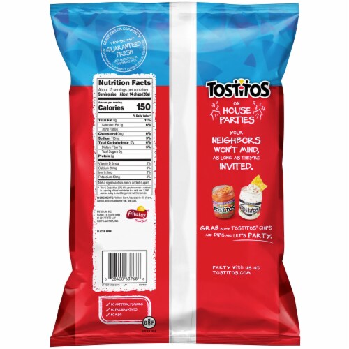 Tostitos® Yellow Corn Bite Size Tortilla Chips Perspective: back