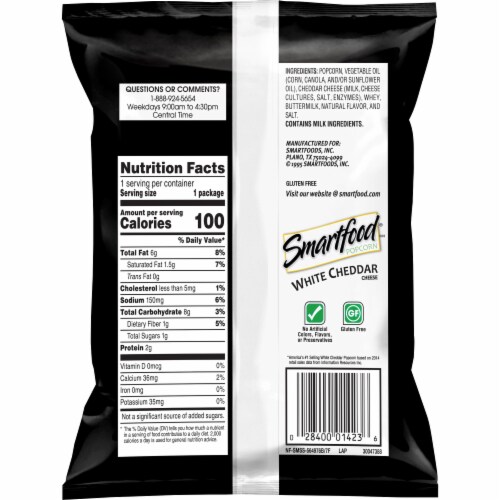 is smartfood popcorn gluten free