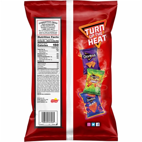 Doritos® Nacho Cheese Tortilla Chips Party Size Perspective: back