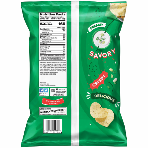 Lay S Potato Chips Sour Cream Onion Flavor Snacks 14 75 Oz Party Size Bag 14 75 Oz Mariano S