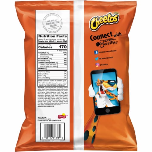 Cheetos® Flamin' Hot Chipotle Ranch Crunchy Cheese Chips Perspective: back