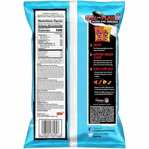 Doritos Mix Blazin' Buffalo Explosion Flavored Tortilla Snacks Perspective: back