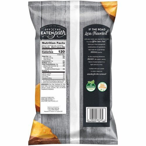 Off The Eaten Path Sweet Potato Crisps Perspective: back