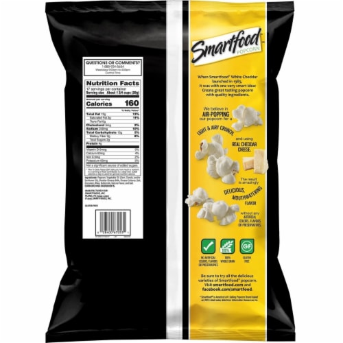 Smartfood White Cheddar Popcorn (17 Ounce) Perspective: back
