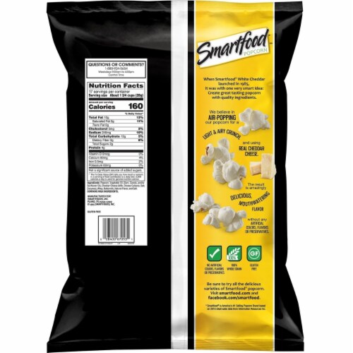 Smartfood White Cheddar Popcorn (17 Ounce) Perspective: back