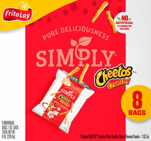 Cheetos Simply White Cheddar Snacks Pack Perspective: back
