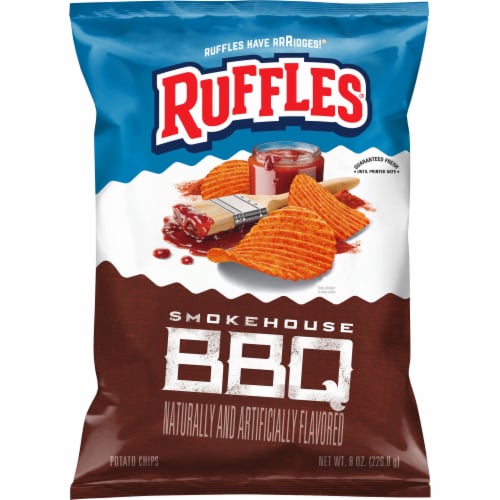 Ruffles® Smokehouse Barbecue Potato Chips Perspective: back