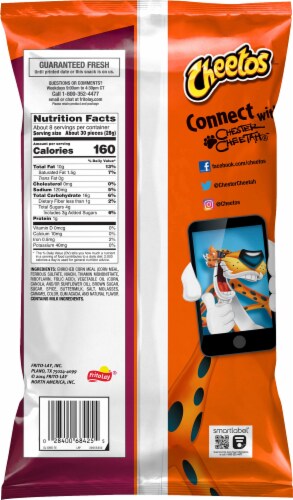 Cheetos® Limited Edition Cinnamon Sugar Bag of Bones® Snacks Perspective: back