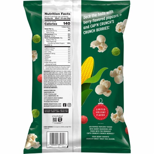Smartfood® Cap'n Crunch's Crunch Berries® Merry Berry Popcorn Mix Perspective: back