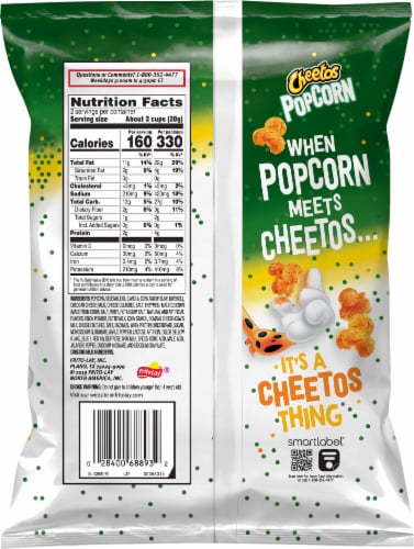 2 Cheetos Crunchy Cheddar Jalapeno Cheese Flavored Snacks, 8.5 oz