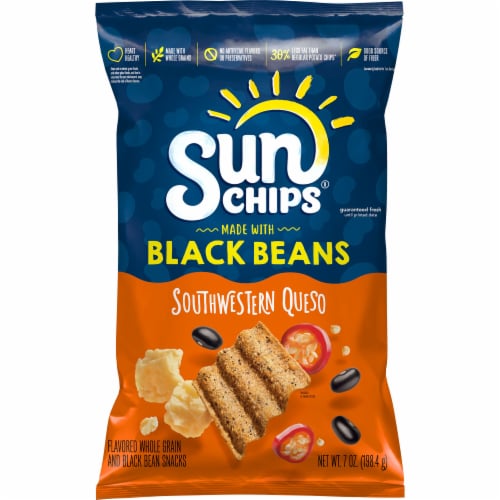 SunChips® Black Bean Southwestern Queso Whole Grain Chips Perspective: back