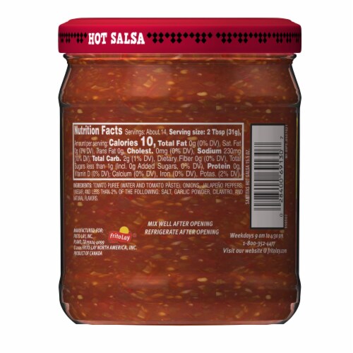 Santitas® Hot Salsa Perspective: back
