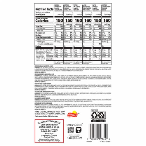 Frito-Lay® Flavor Mix Chips Variety Pack Perspective: back