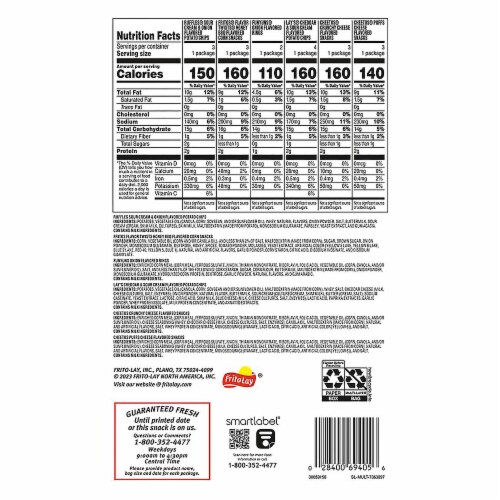 Frito-Lay® Family Fun Mix Chips Variety Pack Perspective: back