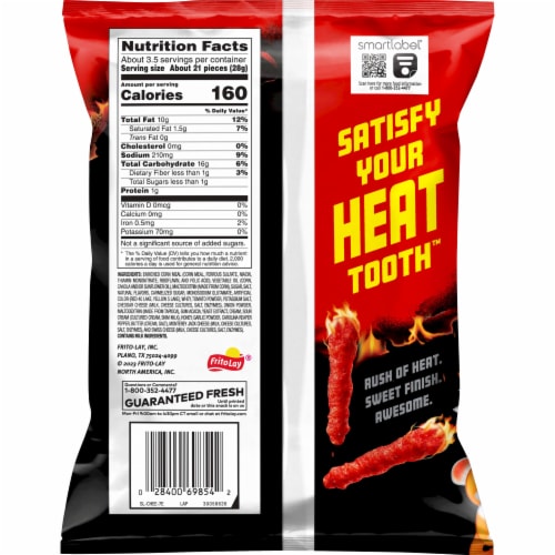 Cheetos® Flamin' Hot Sweet Carolina Reaper Cheese Flavored Snacks, 3.25