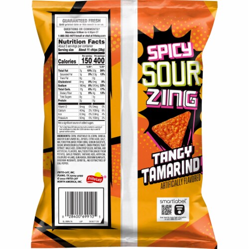 Doritos Tangy Tamarind Tortilla Chips Perspective: back