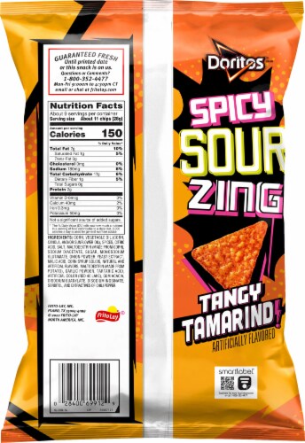 Doritos® Tangy Tamarind Tortilla Chips Perspective: back