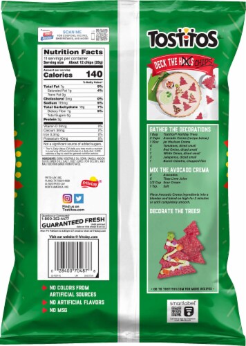 Tostitos® Holiday Trees Tortilla Chips Perspective: back