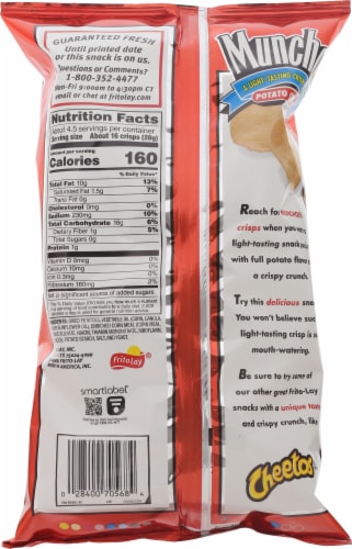 Munchos® Light Tasting Potato Crisps Perspective: back