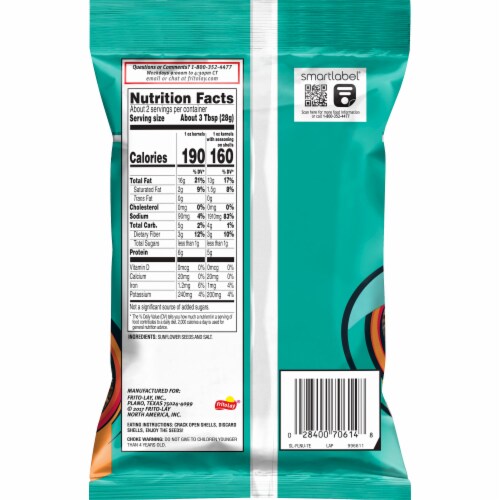 Frito Lay® Original Sunflower Seeds Perspective: back