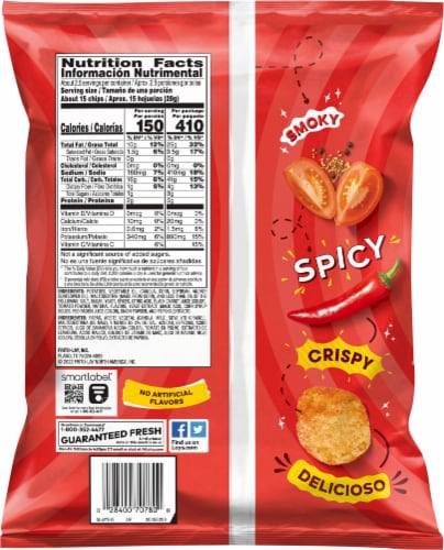 Lay's® Adobadas Potato Chips Perspective: back