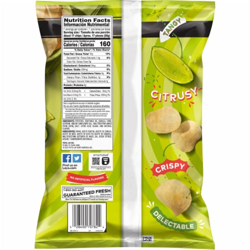 Lay's® Limon Flavored Potato Chips Perspective: back