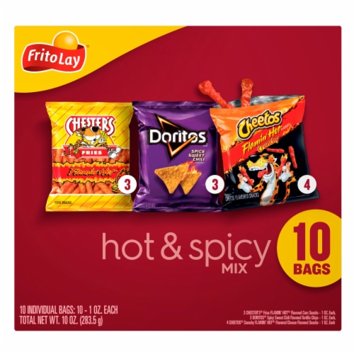 Frito-Lay Hot & Spicy Mix Variety Pack Perspective: back