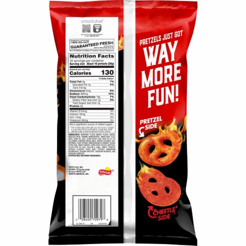 Cheetos® Flamin' Hot® Wheat Pretzels Perspective: back