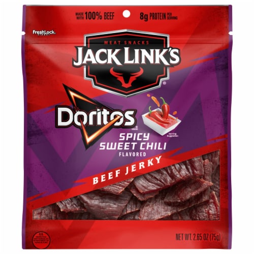 Jack Link's® Doritos Spicy Sweet Chili Beef Jerky Perspective: back