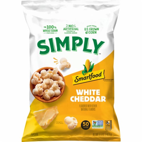 Smartfood Simply Popcorn White Cheddar 5 1/4 Oz Perspective: back