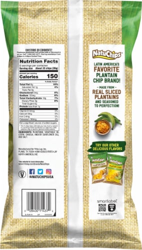 Frito-Lay NatuChips® Original Plantain Chips Perspective: back