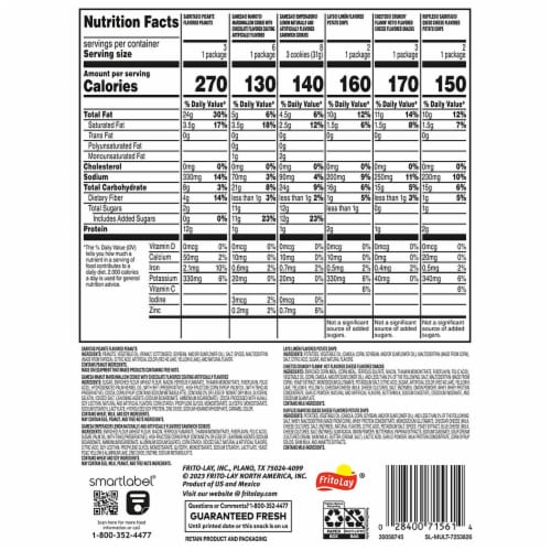 Frito-Lay® Sabritas Gamesa Favorites Mix Chips Variety Pack Perspective: back