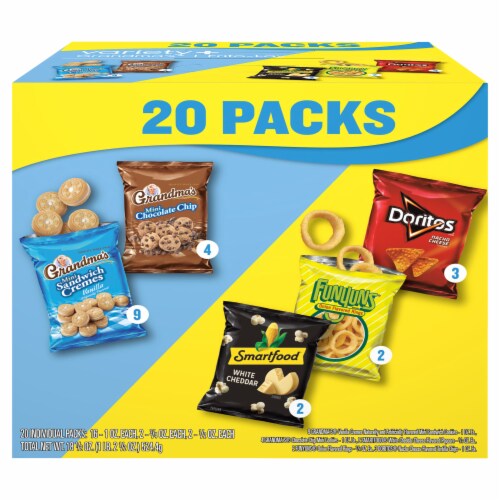 Frito Lay® Chips and Grandma's® Cookies Variety Pack Perspective: back
