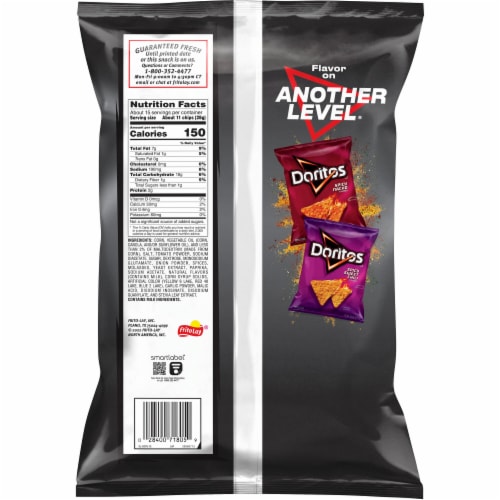 Doritos® Sweet & Tangy BBQ Tortilla Chips Perspective: back