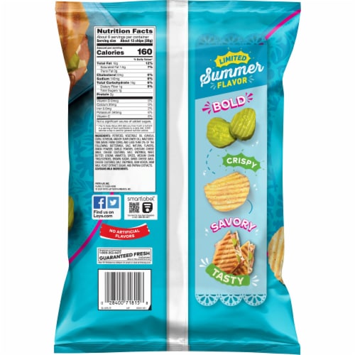 Lay's® Cuban Sandwich Wavy Potato Chips Perspective: back