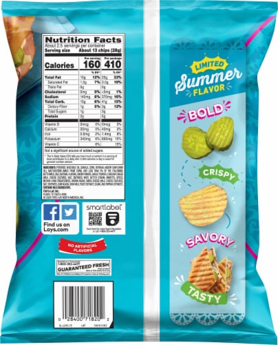 Lay's® Cuban Sandwich Wavy Potato Chips Perspective: back