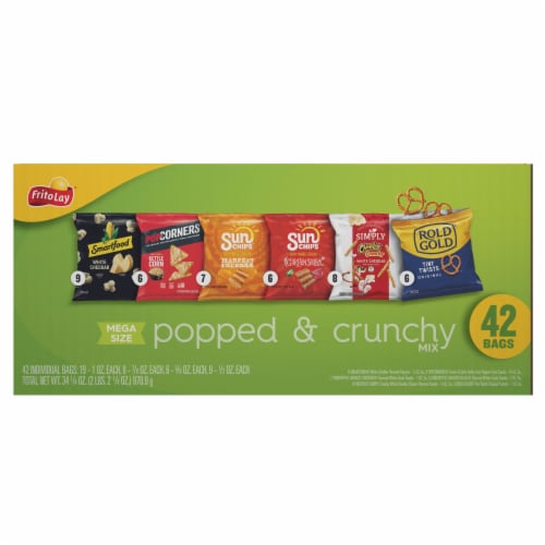 FritoLay® Popped and Crunch Snack Variety Pack Perspective: back