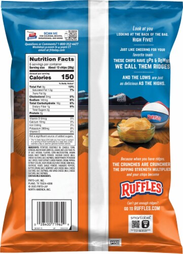 Ruffles® Limited Edition Honey Habanero Flavored Potato Chips Perspective: back