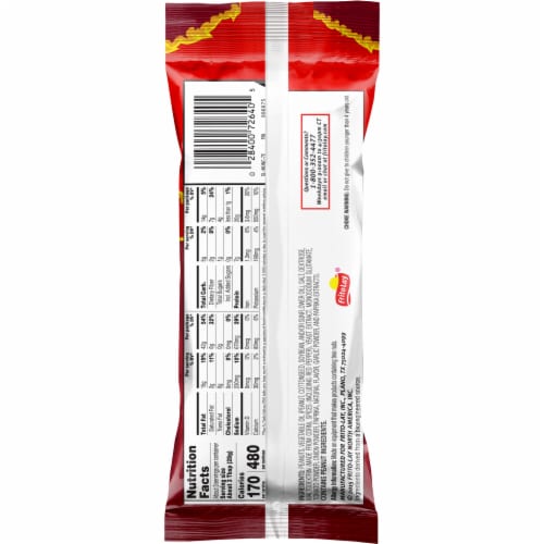 Frito Lay® Munchies® Flamin Hot® Flavored Peanuts Perspective: back
