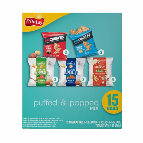 Frito Lay® Puff & Pop Variety Mix Snacks Perspective: back