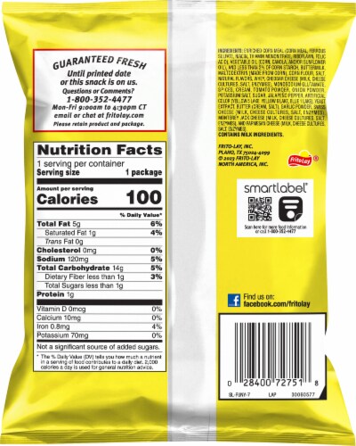 Funyuns® Onion Flavored Rings Spicy Queso Perspective: back